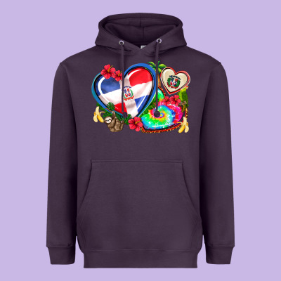 Western Leopard  Dominican Republic  Hearts Heavyweight Hoodie Designed By Adodesignshop