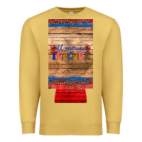 Antique Gold all american teacher 12 oz slim can cooler Premium Sweatshirt - Artiststas