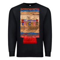 Black all american teacher 12 oz slim can cooler Premium Sweatshirt - Artiststas