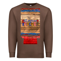 Chestnut all american teacher 12 oz slim can cooler Premium Sweatshirt - Artiststas