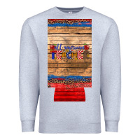 Heather Grey all american teacher 12 oz slim can cooler Premium Sweatshirt - Artiststas