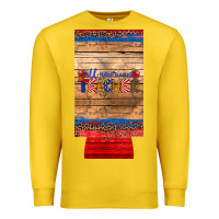 Lemon all american teacher 12 oz slim can cooler Premium Sweatshirt - Artiststas