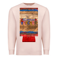 Pale Pink all american teacher 12 oz slim can cooler Premium Sweatshirt - Artiststas