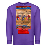 Purple all american teacher 12 oz slim can cooler Premium Sweatshirt - Artiststas