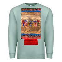 Seafoam all american teacher 12 oz slim can cooler Premium Sweatshirt - Artiststas