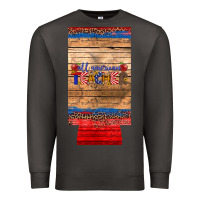 Smoke all american teacher 12 oz slim can cooler Premium Sweatshirt - Artiststas