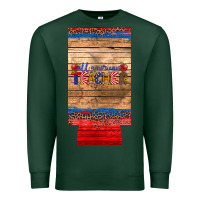 Sports Green all american teacher 12 oz slim can cooler Premium Sweatshirt - Artiststas