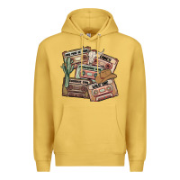 Antique Gold 90s country cassette tapes Premium Hoodie - MaliasSmallBusiness