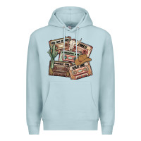 Blue Mist 90s country cassette tapes Premium Hoodie - MaliasSmallBusiness