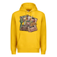 Lemon 90s country cassette tapes Premium Hoodie - MaliasSmallBusiness