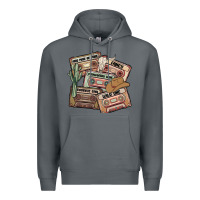 Rock 90s country cassette tapes Premium Hoodie - MaliasSmallBusiness