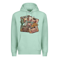 Seafoam 90s country cassette tapes Premium Hoodie - MaliasSmallBusiness