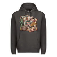 Smoke 90s country cassette tapes Premium Hoodie - MaliasSmallBusiness