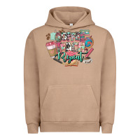 Pigment Burro coffee teach repeat teacher Urban Hoodie - NancyCooperArtShop