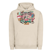 Pigment French Oak coffee teach repeat teacher Urban Hoodie - NancyCooperArtShop