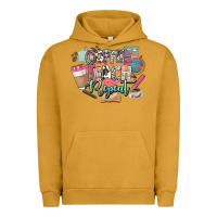 Pigment Peanut Butter coffee teach repeat teacher Urban Hoodie - NancyCooperArtShop