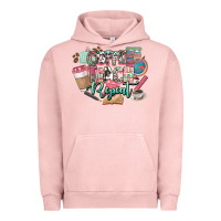 Pigment Salmon coffee teach repeat teacher Urban Hoodie - NancyCooperArtShop