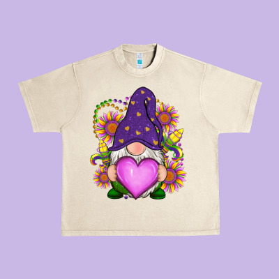 Mardi Gras Gnome Urban Heavy Tee Designed By Ranaportraitstore