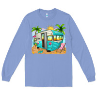 Colony Blue summer caravan Long Sleeve Tee - texasbilliewilder