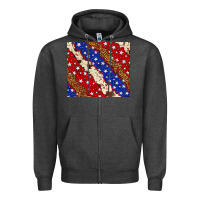 Charcoal Heather 4th of July USA flag leopard cowhide 20oz tumbler Zipper Hoodie - Neo Western
