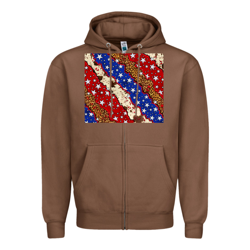 4th Of July Usa Flag Leopard Cowhide 20oz Tumbler Zipper Hoodie by Neo Western | Teevron
