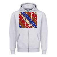 Heather Grey 4th of July USA flag leopard cowhide 20oz tumbler Zipper Hoodie - Neo Western