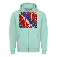 Seafoam 4th of July USA flag leopard cowhide 20oz tumbler Zipper Hoodie - Neo Western
