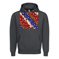 Smoke 4th of July USA flag leopard cowhide 20oz tumbler Zipper Hoodie - Neo Western