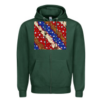 Sports Green 4th of July USA flag leopard cowhide 20oz tumbler Zipper Hoodie - Neo Western