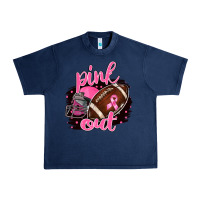 Navy Pink Out Football Urban Heavy Tee - BarkalooDesign