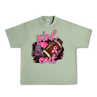 Oil Green Pink Out Football Urban Heavy Tee - BarkalooDesign