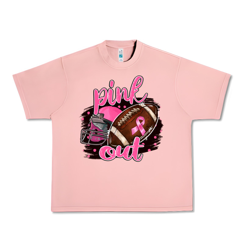 Pink Out Football Urban Heavy Tee by BarkalooDesign | Teevron