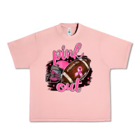 Salmon Pink Out Football Urban Heavy Tee - BarkalooDesign