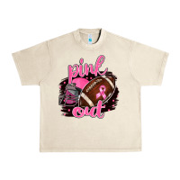 Sandshell Pink Out Football Urban Heavy Tee - BarkalooDesign