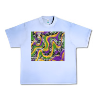 Grape Ice Mardi Gras Cowhide Urban Heavy Tee - RanaPortraitStore