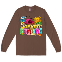 Chestnut summer camping Long Sleeve Tee - texasbilliewilder