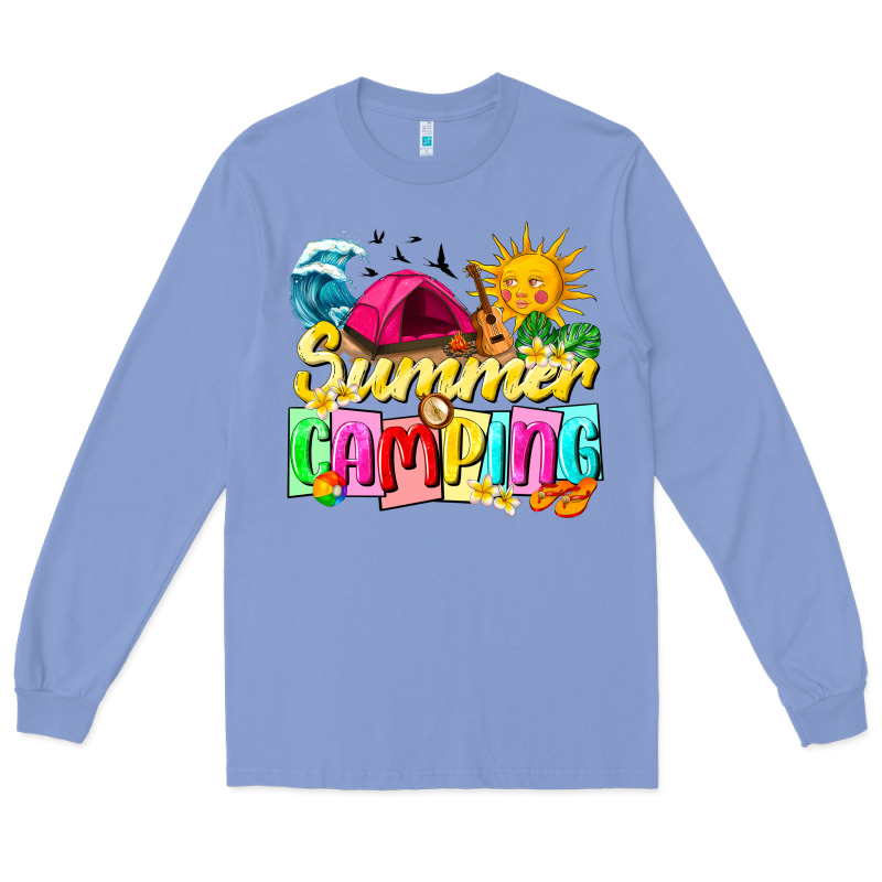 Summer Camping Long Sleeve Tee by texasbilliewilder | Teevron
