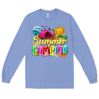 Colony Blue summer camping Long Sleeve Tee - texasbilliewilder