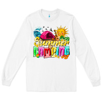 White summer camping Long Sleeve Tee - texasbilliewilder