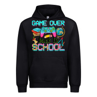 Black game over back to school Urban Hoodie - NancyCooperArtShop