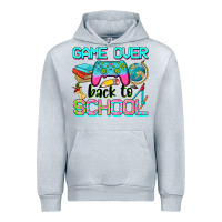 Heather Grey game over back to school Urban Hoodie - NancyCooperArtShop