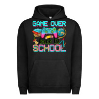 Pigment Black game over back to school Urban Hoodie - NancyCooperArtShop