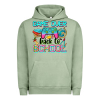 Pigment Oil Green game over back to school Urban Hoodie - NancyCooperArtShop