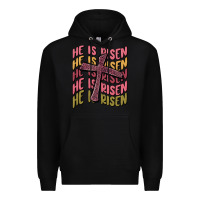 Black he is risen Premium Hoodie - MaliasSmallBusiness