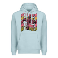 Blue Mist he is risen Premium Hoodie - MaliasSmallBusiness