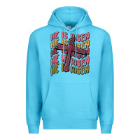 Ocean Blue he is risen Premium Hoodie - MaliasSmallBusiness