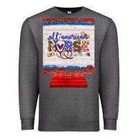 Charcoal Heather all american nurse 12 oz regular can cooler Premium Sweatshirt - Artiststas