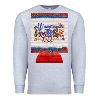 Heather Grey all american nurse 12 oz regular can cooler Premium Sweatshirt - Artiststas