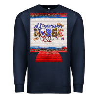 Navy all american nurse 12 oz regular can cooler Premium Sweatshirt - Artiststas