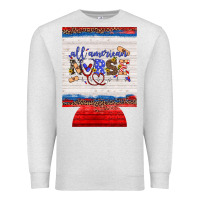 Oatmeal Heather all american nurse 12 oz regular can cooler Premium Sweatshirt - Artiststas